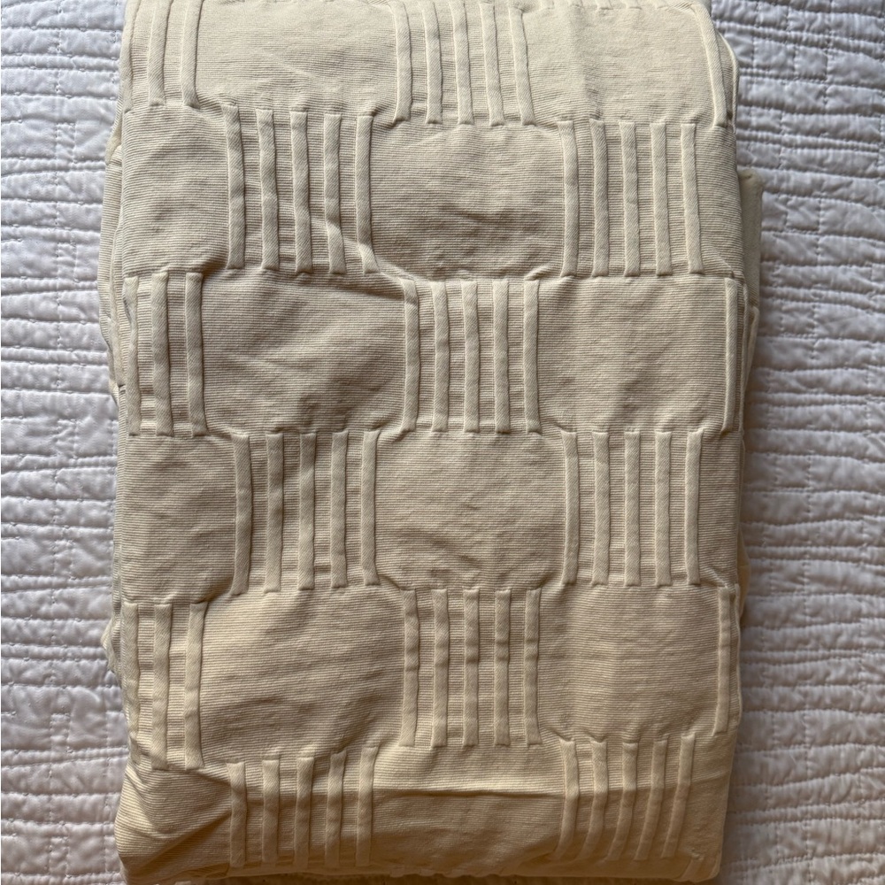 Schoolhouse Woven Tally Twin Duvet Cover